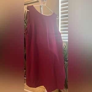 Red burgundy Work dress